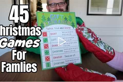 45 Christmas Games For Families | Christmas Party Games EVERYONE WILL PLAY