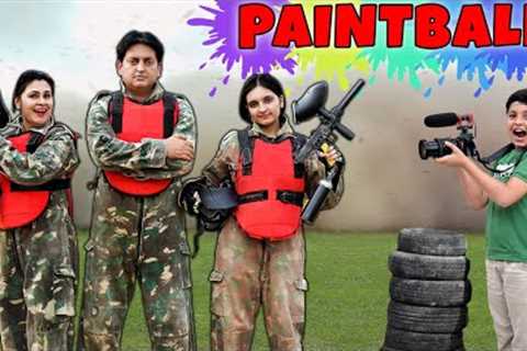 PAINTBALL GAME | Comedy Family Challenge | Aayu and Pihu Show