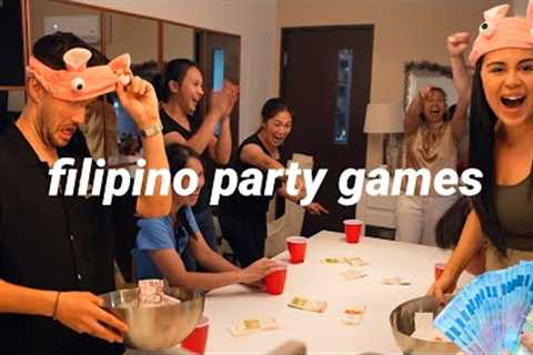 Christmas Eve In The Philippines, Playing Filipino PARTY GAMES!