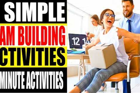 Three 15 Minute & Simple Office TEAM BUILDING Games [IDEAS FOR IN-PERSON TEAMS]